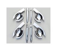 MASHRGX Pour Mitsubishi Pour Outlander 2023 ABS Chrome Poignée De Porte Latérale Couvercle Supérieur Assorti Aux Accessoires Extérieurs De Voiture(Door Handle bowl)