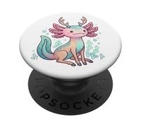 Mashup Animal Mignon Axolotl cerf Hybride | Kawaii Fairy Tale Animal Mashup PopSockets PopGrip Adhésif