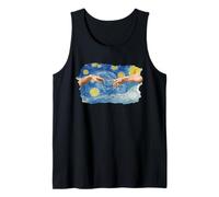 Mashup de Van Gogh Creation Hands Starry Night Art History Mashup Vibe Débardeur
