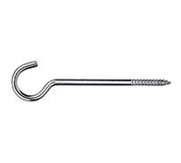 Masidef Galvanisé Oeillet Vis 2 pièces pour bois, 4 mm x 60 mm Taille