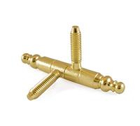 Masidef : Member of the Würth Group R00670 2 charnières vissées avec tête Anuba D. 9 mm laiton.