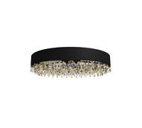 Masiero Ola PL6 90 Deckenleuchte, noir, verre gris fumé