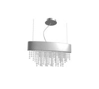Masiero Ola S2 OV 50 LED Pendelleuchte, feuille d´argent, transparent