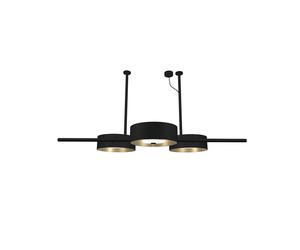 Masiero Sound BIL3 Pendelleuchte, noir mat / laiton brossé