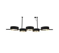 Masiero Sound BIL5 Pendelleuchte, noir mat / laiton brossé