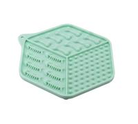 Masilic Tapis À Lécher en Silicone pour Chien, Hex, 18,5x15,5cm, Mint