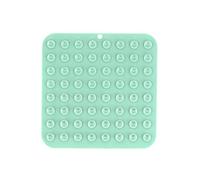 Masilic Tapis À Lécher pour Chien en Silicone, Food, 20x20 cm, Mint | Pour Chiot Chat, Slow Feeder Avec Ventouses, Tapis D'alimentation Antidérapant Soulage L'anxiété Et Facile À Nettoyer
