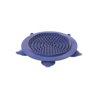 Masilic Tapis À Lécher pour Chien en Silicone, Hedge, 19,5x18,5cm, Navy | Pour Chiot Chat, Slow Feeder Avec Ventouses, Tapis D'alimentation Antidérapant Soulage L'anxiété Et L'ennui Facile À Nettoyer