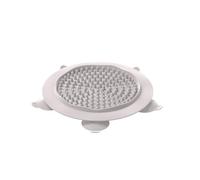 Masilic Tapis À Lécher pour Chiens en Silicone, Hedge, 19,5x18,5cm, Gris | Pour Chiot Chat, Slow Feeder Avec Ventouses, Tapis D'alimentation Antidérapant Soulage L'anxiété Et L'ennui Facile À Nettoyer