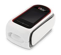 Masimo MightySat Oxymètre de pouls numérique pour doigt avec mesure fiable de la saturation en oxygène et de la fréquence cardiaque, contrôle des valeurs respiratoires, compatible avec Bluetooth, iOS et Android, blanc