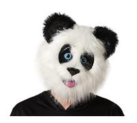 BigBuy Carnival-S1126283 Masque Ours Panda, Mixte Adulte, S1126283, Multicolore, Talla única