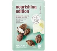 MASK ON Masque facial au beurre de karité - Masque en tissu fortifiant - 1 masque