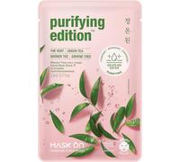 MASK ON Masque facial au thé vert - Masque en tissu purifiant - 1 masque