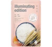 MASK ON Masque facial avec du riz, masque éclaircissant en tissu - 1 masque