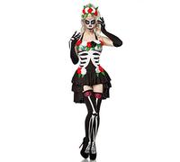 Mask Paradise Atixo Mexican Squelette Set complet - Noir/Blanc, Taille Atixo:XS-M