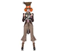 Mask Paradise Crazy Hatter Kost?mset dans la taille L comprenant : frack, haut, cylindre, nœud papillon, pere, pantalon, matière : polyester, élasthanne, viscose, coton, couleur : multicolore,