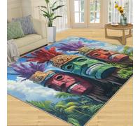 Mask Tapis 120x180cm, Tropical Tiki Tapis for Living Room