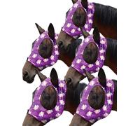 Mask Tech Lot de 5 masques anti-mouches élastiques avec oreilles, maille douce respirante, dégagement des yeux 3D et protection UV, facile à enfiler pour une participation quotidienne, taille L, Combo