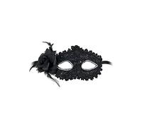 Maskarade Masque Loup Chic avec Rose Noire
