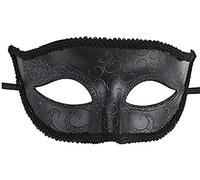 Maske_Masque de Vénitien Mascarade Carnaval Pour Hommes , Noir