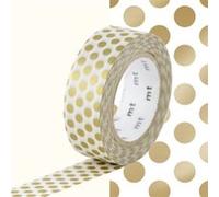 Masking tape à pois - Doré - 1,5 cm x 7 m - Masking Tape Doré G