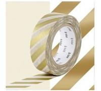 Masking tape à rayures - Doré - 1,5 cm x 7 m Doré G