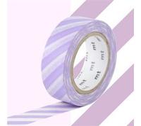 Masking tape à rayures - Lilas - 1,5 cm x 7 m Violet G