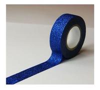 Masking tape - Bleu nuit - Paillettes - Repositionnable - 15 mm x 10 m - Global Gift Bleu G
