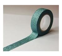 Masking tape - Bleu Turquoise - Paillettes - Repositionnable - 15 mm x 10 m - Global Gift Bleu