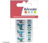 Masking Tape Découpé Artemio - Folk - 13/23 Mm X 5 M - 2 Pcs
