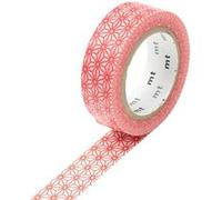 mt Asanoha Sinchu Rouleau de ruban de masquage en papier washi Red