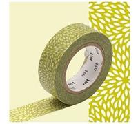 Masking tape fleur de riz - Anis - 1,5 cm x 7 m Jaune G
