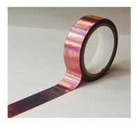 Masking tape - Iridescent rose - Brillant - Repositionnable - 15 mm x 10 m - Global Gift Rose