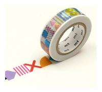Masking Tape - kapitza - Formes multicolores - 15 mm x 10 m G