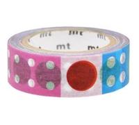 Masking Tape - Kapitza - Frise de pois pop - 15 mm x 7 m G