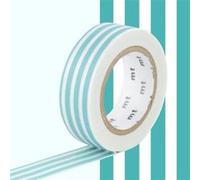 Masking tape lignes - Bleu lagon - 1,5 cm x 7 m - Masking Tape Bleu G