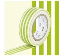 Masking tape lignes - Kiwi - 1,5 cm x 7 m Vert G
