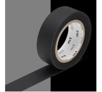 Masking Tape MT 1,5 cm Uni noir mat