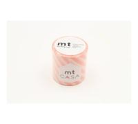 Masking Tape Mt Casa Rayé 5 Cm Rose Saumon - Salmon Pink