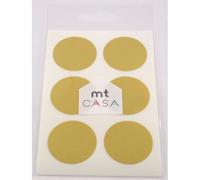 Masking Tape Mt Casa Seal Sticker Rond En Washi Or - Gold