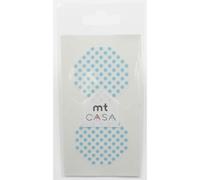 Masking Tape Mt Casa Seal Sticker Rond En Washi Pois Bleu - Masking Tape (Mt)