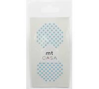 Masking Tape Mt Casa Seal Sticker Rond En Washi Pois Bleu - Masking Tape (Mt)