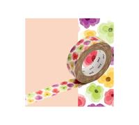 Masking Tape MT EX fleurs pensées aquarelle - pansy