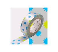 Masking tape - MT - Motif soleils argent - Adhésif repositionnable - Papier washi - Mixte