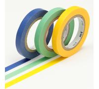 Masking Tape Mt Slim 6 Mm Set De 3 - Unis G (Jaune Bleu Vert)