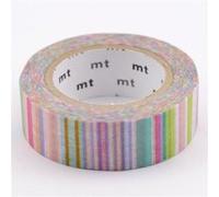 Masking Tape - Multi lignes pastel - 15 mm x 10 m G