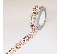 Masking tape Noël - Végétaux avec dorures Doré