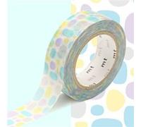 Masking tape pavés rond bleu - 1,5 cm x 7 m Rose G
