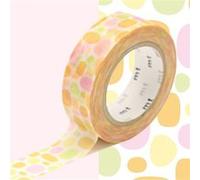 Masking tape pavés rond orange - 1,5 cm x 7 m - Masking Tape Orange G