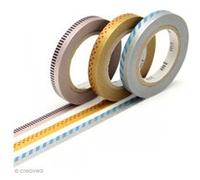 Masking tape slim - Déco argent et doré - 3 rouleaux 6 mm x 10 m G